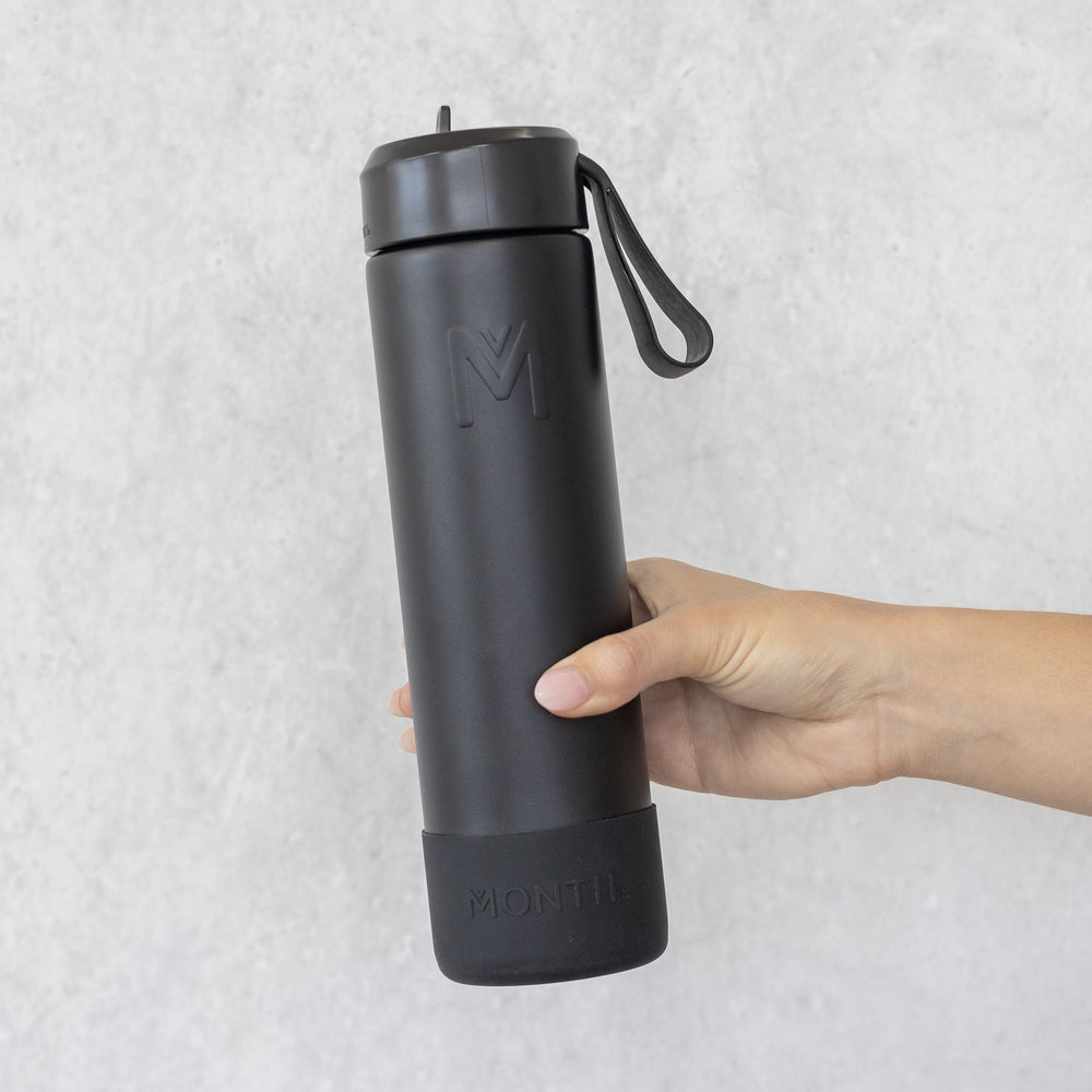 MontiiCo Fusion Complete 700mL Sipper Bottle - midnght black