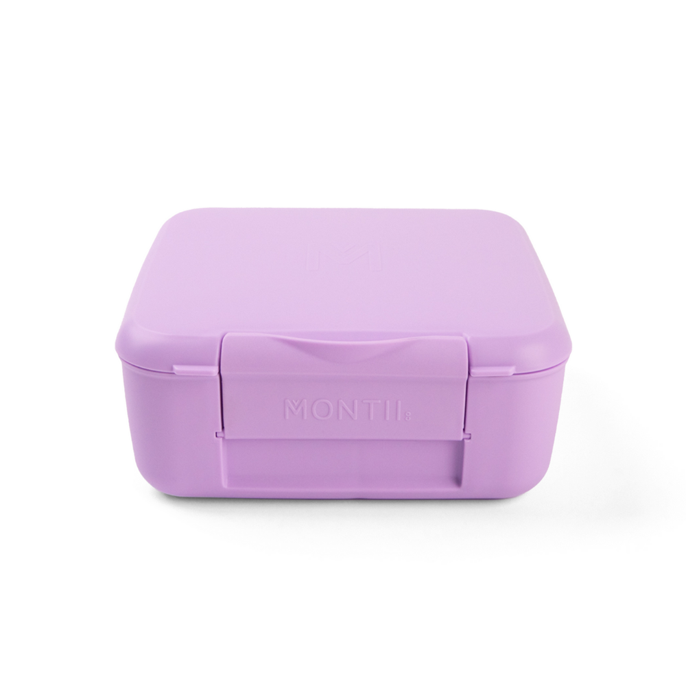 montiico bite lunch box lilac