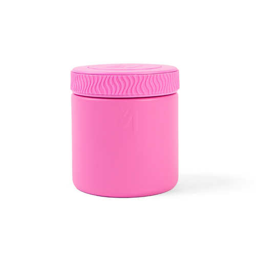 montiico insulated food jar floss pink