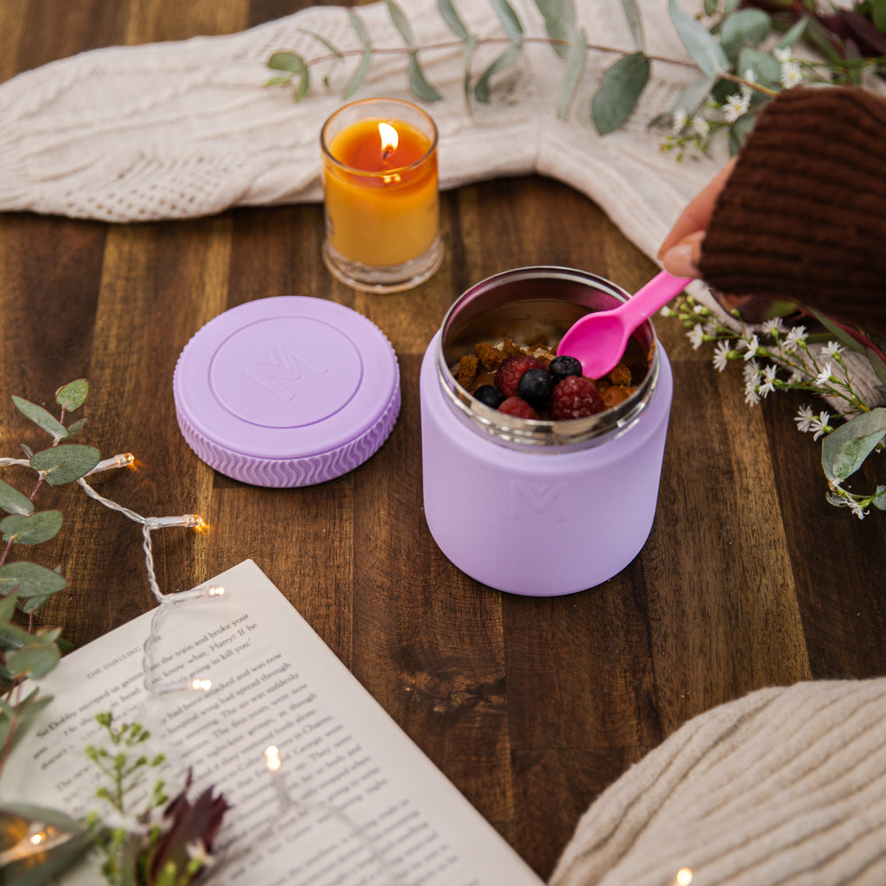 montiico insulated food jar lilac