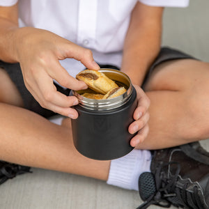 montiico insulated food jar midnight black
