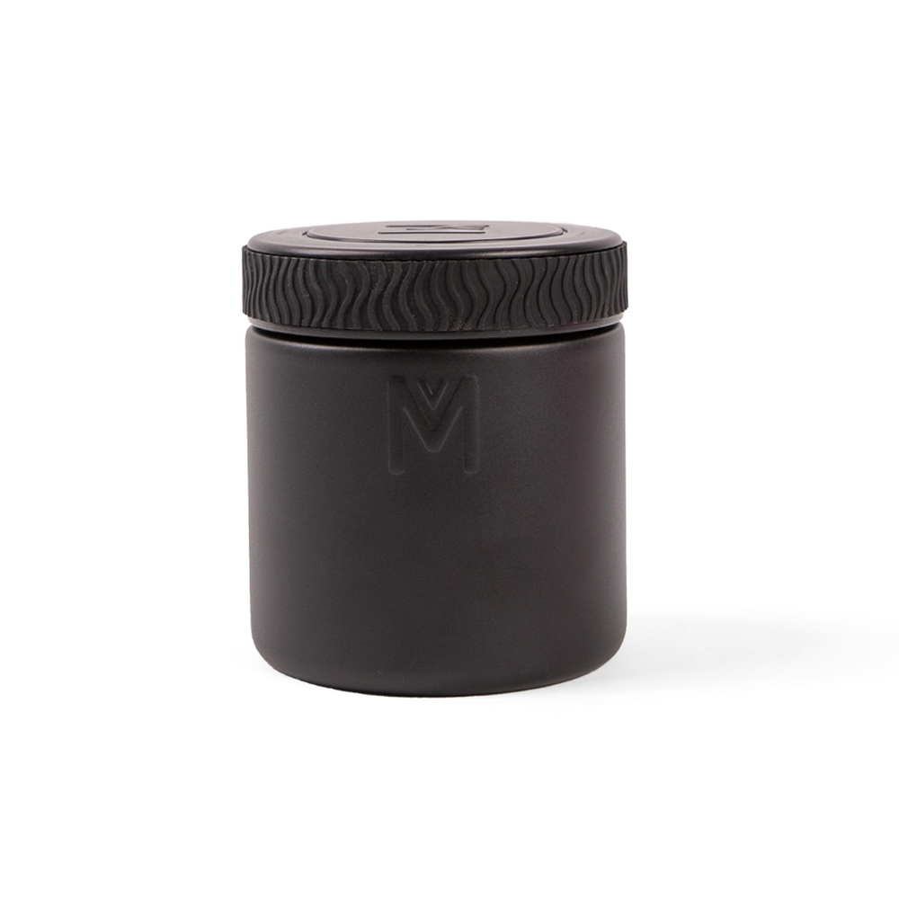 montiico insulated food jar midnight black