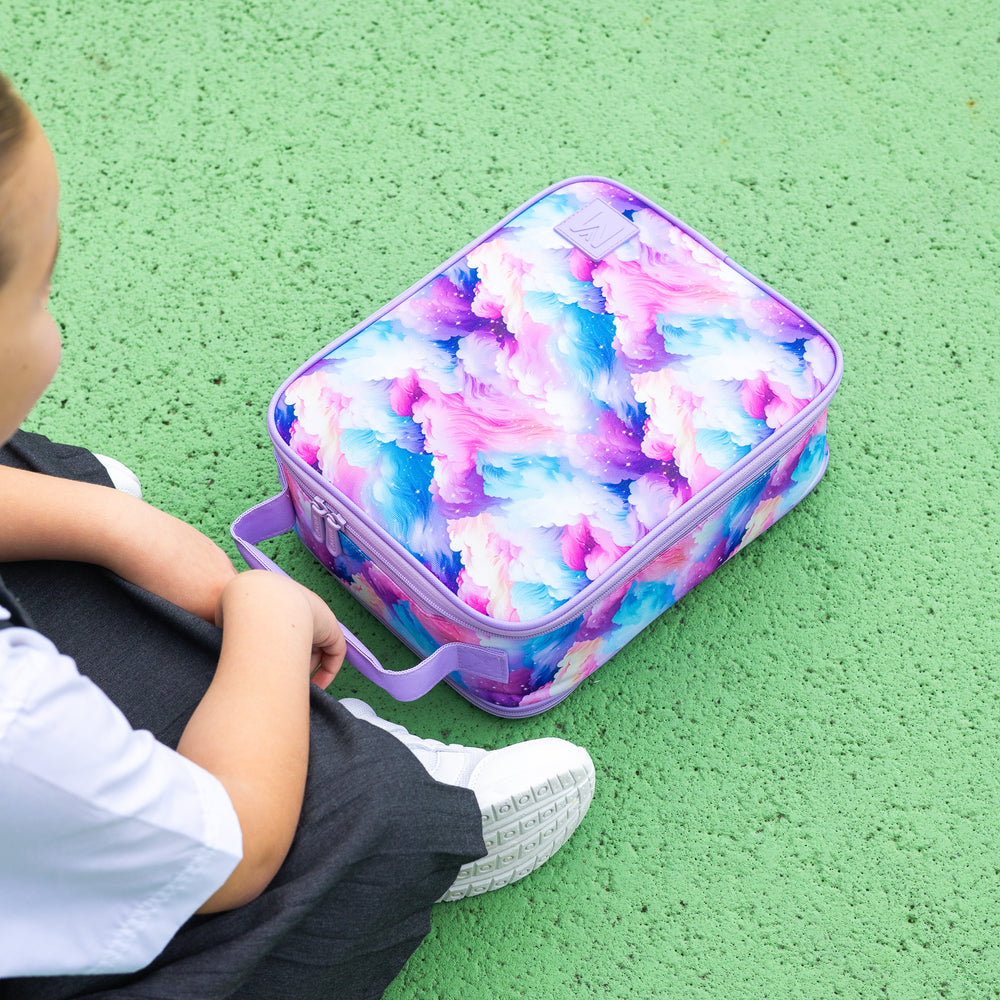 MontiiCo Large Insulated Lunch bag - Candy Clouds
