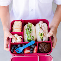 Load image into Gallery viewer, MontiiCo - Bento Plus Lunch Box - Crimson
