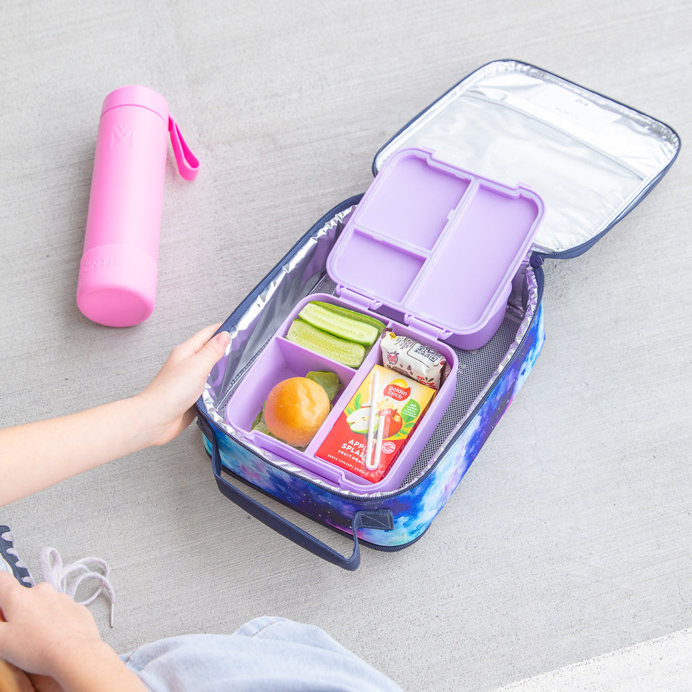 montiico bite lunch box lilac