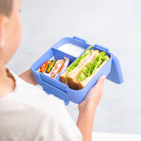Load image into Gallery viewer, montiico bite lunchbox splash blue
