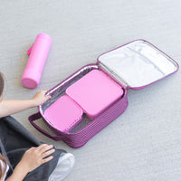 Load image into Gallery viewer, MontiiCo Large Insulated Lunch bag - ruby
