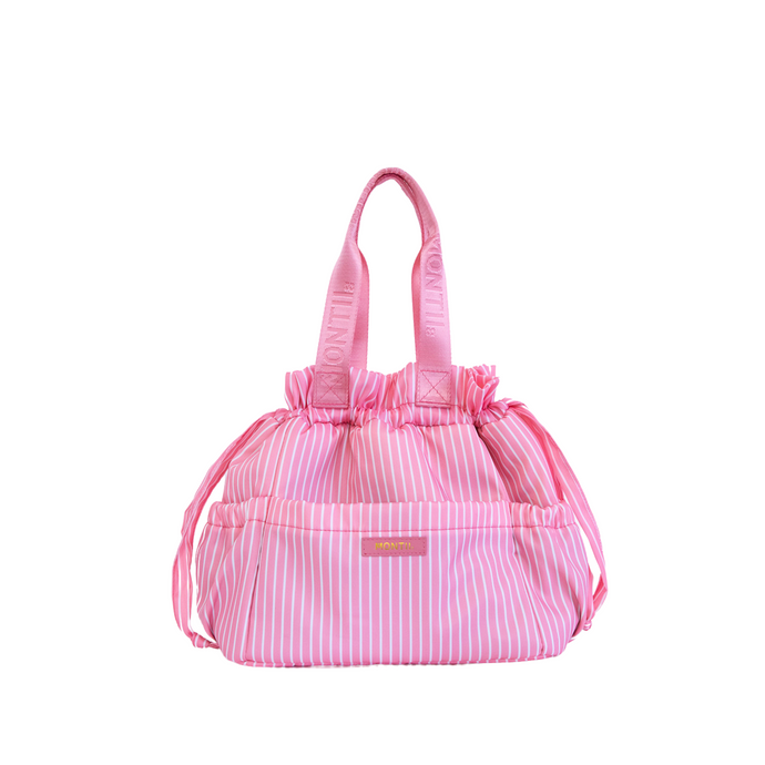 montiico lunch tote stripe camellia