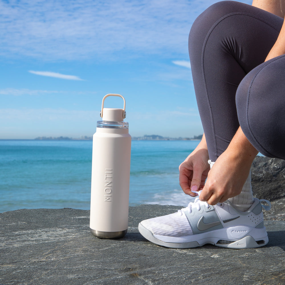 MontiiCo 700mL Quench Drink Bottle - cream