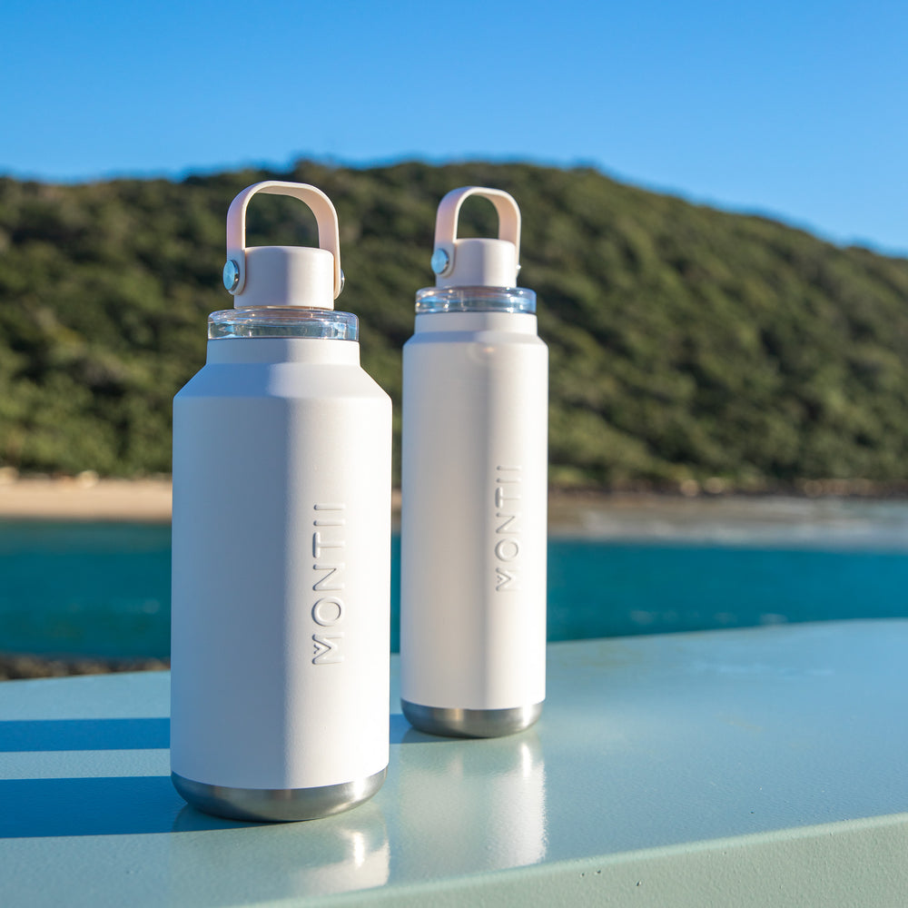 MontiiCo 1L Quench Drink Bottle - Cream