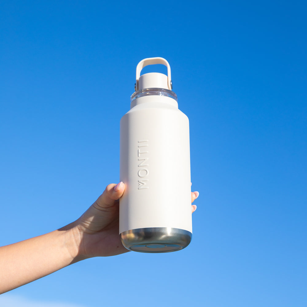MontiiCo 1L Quench Drink Bottle - Cream