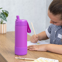 Load image into Gallery viewer, MontiiCo 475mL Fusion Sipper Bottle - Fuchsia
