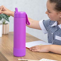 Load image into Gallery viewer, MontiiCo Fusion Complete 700mL Sipper Bottle - Fuchsia
