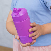 Load image into Gallery viewer, Fuchsia 350ml montiico fusion drink bottle with sipper lid
