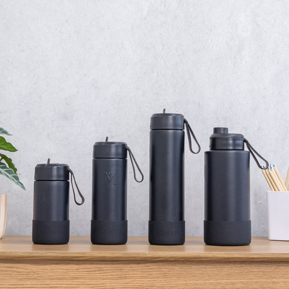 MontiiCo Fusion Complete 700mL Sipper Bottle - midnght black