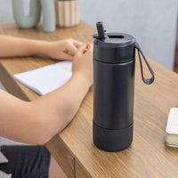 Load image into Gallery viewer, MontiiCo 475mL Fusion Sipper Bottle - Midnight
