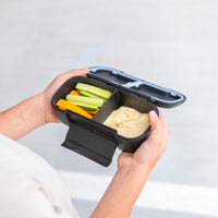 Load image into Gallery viewer, MontiiCo Snack Lunch Box - Midnight
