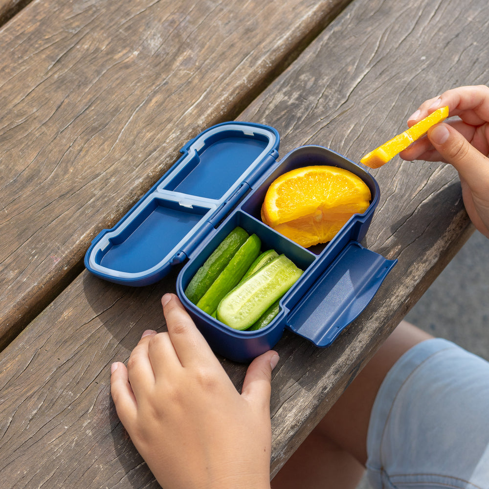 MontiiCo Snack Lunch Box - Navy