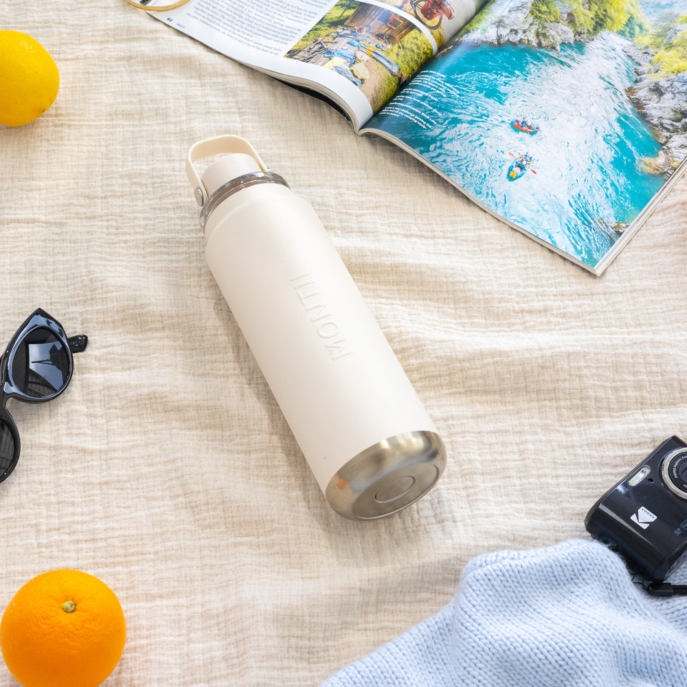 MontiiCo 700mL Quench Drink Bottle - cream