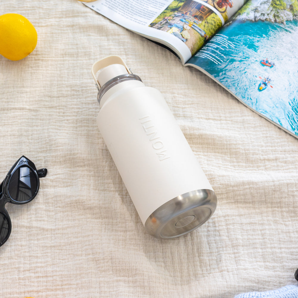 MontiiCo 1L Quench Drink Bottle - Cream
