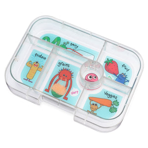 yumbox original jurassic green monsters tray