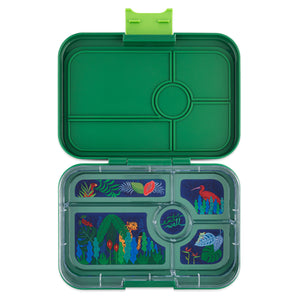 yumbox tapas palm green jungle tray