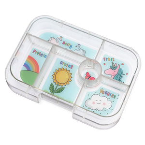 yumbox original miami aqua unicorn tray