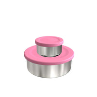 Load image into Gallery viewer, Ecococoon Stainless Steel Snack Pots - Pink Rose
