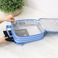 Load image into Gallery viewer, MontiiCo Large Insulated Lunch bag - Splash Stripe

