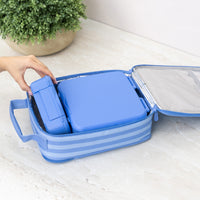 Load image into Gallery viewer, MontiiCo Large Insulated Lunch bag - Splash Stripe
