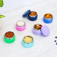 Load image into Gallery viewer, MontiiCo Insulated Mini Food Jar - Apple

