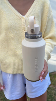 MontiiCo 1L Quench Drink Bottle - Cream