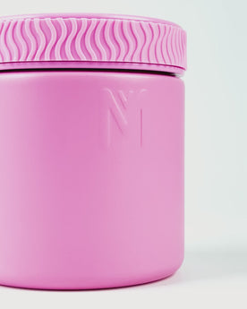 montiico insulated food jar floss pink
