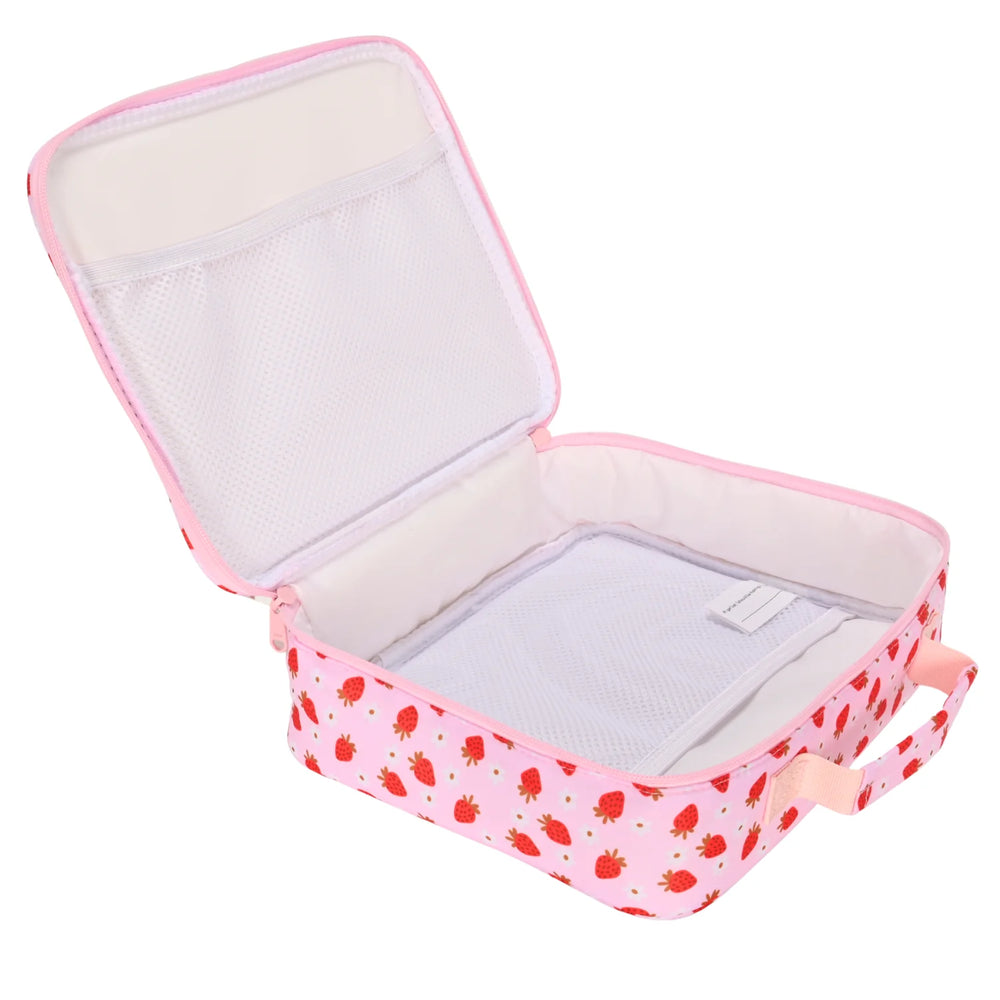 Kinnder - Junior Insulated Lunch Bag + Ice Pack - Strawberry Fields