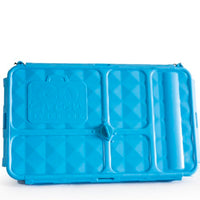 Load image into Gallery viewer, go green large set blue lunchbox extreme sports
