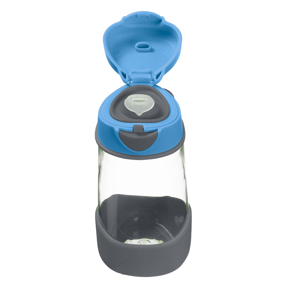 b box sports spout bottle blue slate