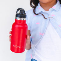 Load image into Gallery viewer, montiico mini drink bottle cherry red
