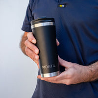 Load image into Gallery viewer, montiico mega coffee cup coal black
