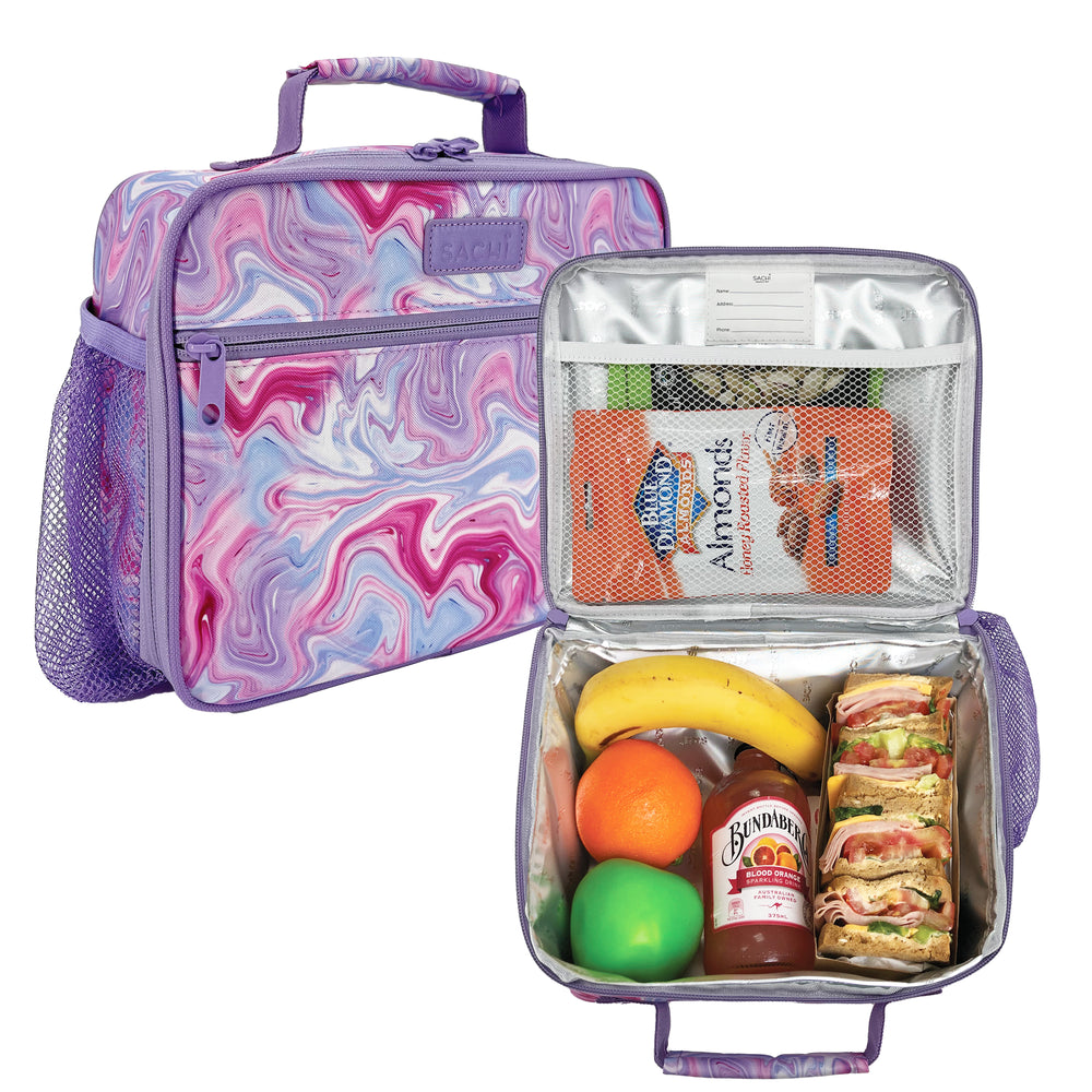 sachi crew lunch bag marble
