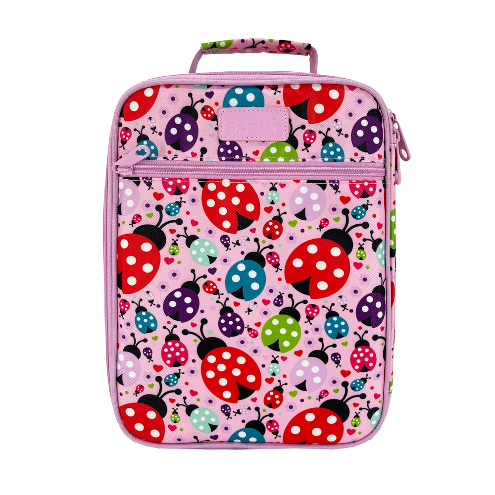 sachi insulated lunch bag lovely ladybugs