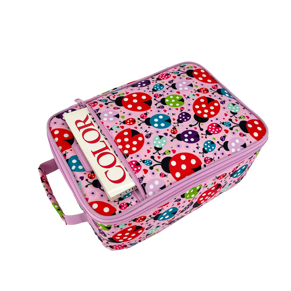 sachi insulated lunch bag lovely ladybugs