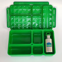 Load image into Gallery viewer, GO GREEN  Original Lunch Box Set LARGE-  Green Under Construction
