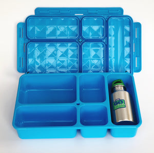 go green large set blue lunchbox extreme sports