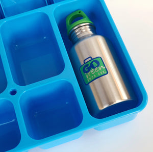 go green large set blue lunchbox extreme sports