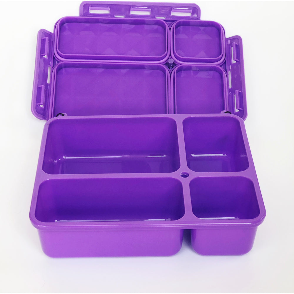 Go Green Medium Lunch Box - Purple