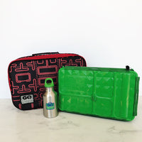 Load image into Gallery viewer, GO GREEN  Original Lunch Box Set LARGE- green Pacman
