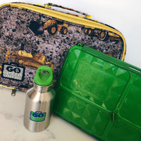Load image into Gallery viewer, GO GREEN  Original Lunch Box Set LARGE-  Green Under Construction
