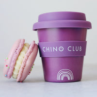 Load image into Gallery viewer, chino club babychino cup purple rainbow
