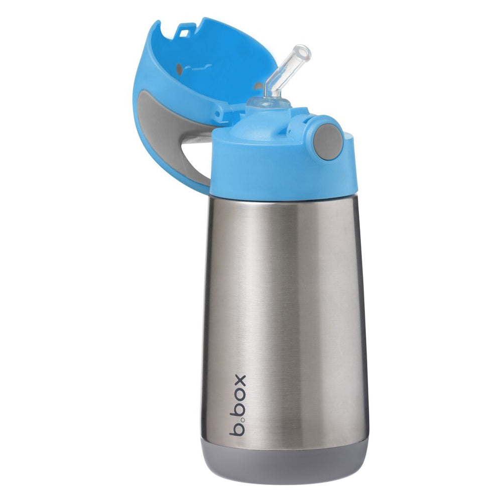b box insulated drink bottle blue slate