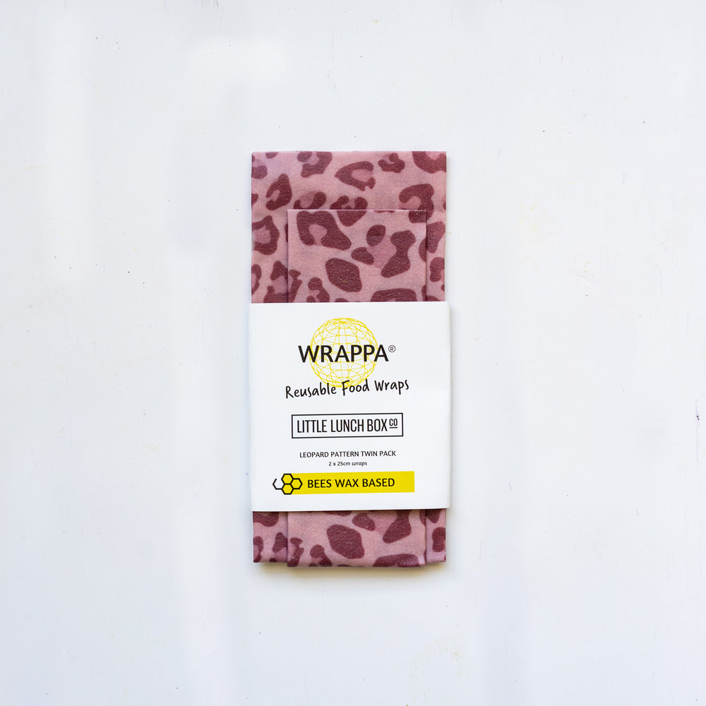 beeswax wrap leopard print